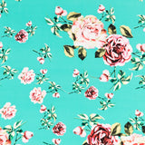 Kreppblumen Vintage Wasser Grün - Ribes y Casals