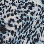 Tie-Dye Blau Leopard Krepp - Ribes y Casals