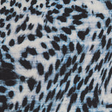 Tie-Dye Blau Leopard Krepp - Ribes y Casals
