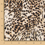 Beige Leopard Krepp - Ribes y Casals