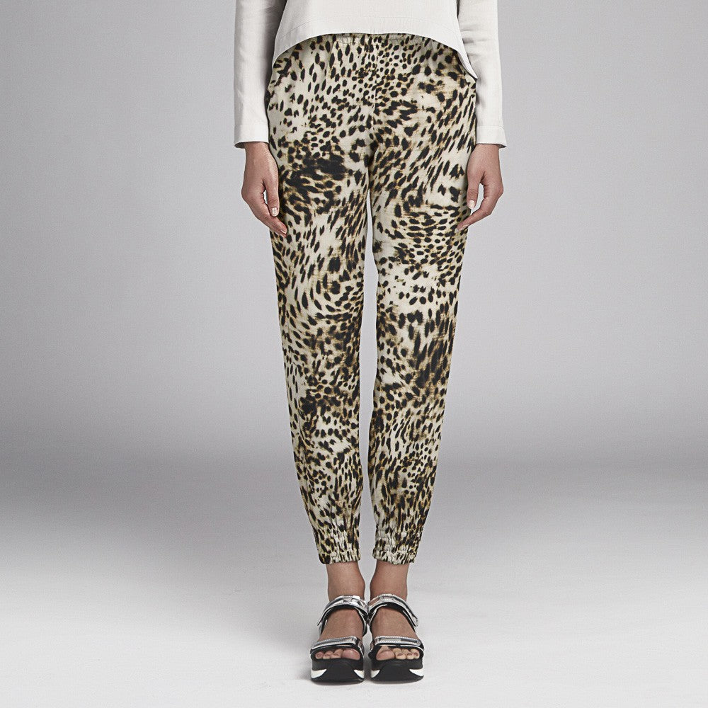 Beige Leopard Krepp - Ribes y Casals
