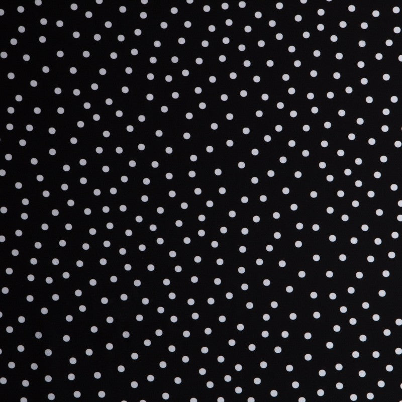 Weißer gepunkteter Krepp 7mm Schwarz - Ribes y Casals