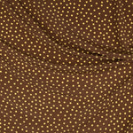 Krepp-Polka-Dots Limette 7mm Braun - Ribes y Casals