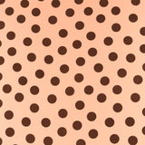 Krepp Polka Dots Braun 35mm Nackt - Ribes y Casals