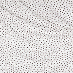Krepp-Polka-Dots Braun 7mm Ecru - Ribes y Casals