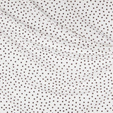 Krepp-Polka-Dots Braun 7mm Ecru - Ribes y Casals