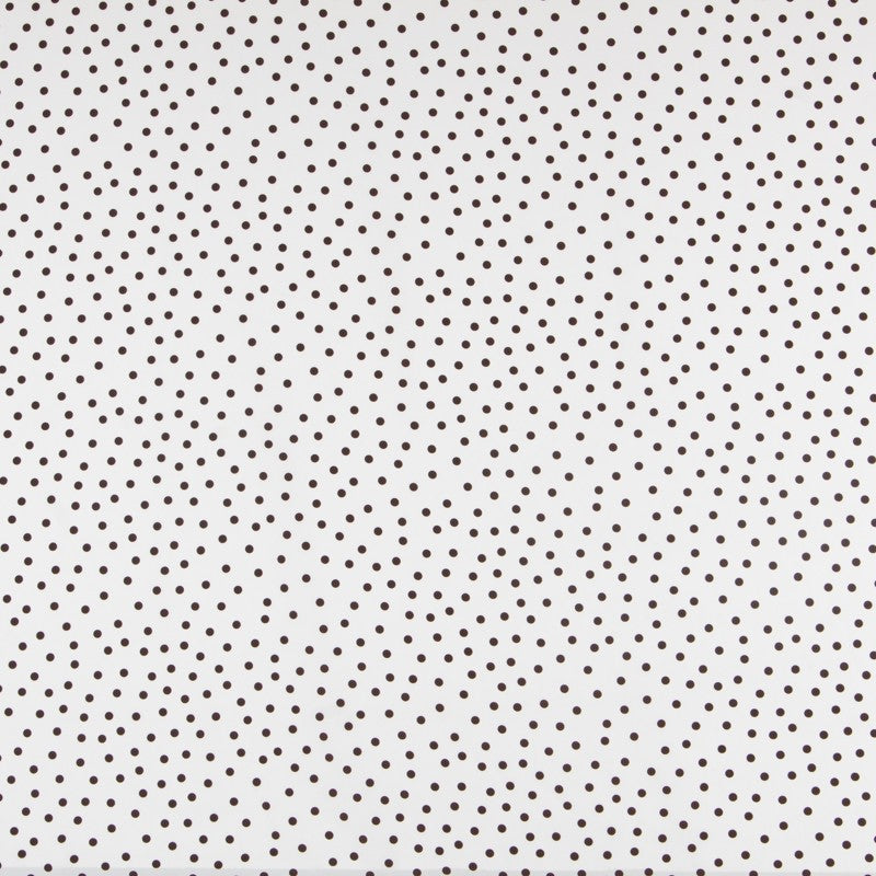 Krepp-Polka-Dots Braun 7mm Ecru - Ribes y Casals