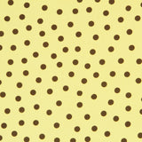 Krepp-Polka-Dots Braun 7mm Grün - Ribes y Casals