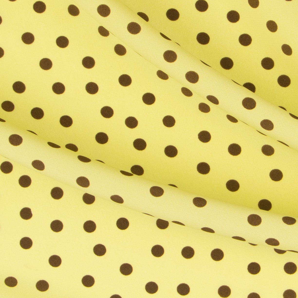 Krepp-Polka-Dots Braun 7mm Grün - Ribes y Casals