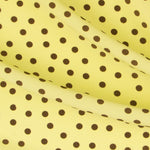 Krepp-Polka-Dots Braun 7mm Grün - Ribes y Casals
