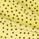 Krepp-Polka-Dots Braun 7mm Grün - Ribes y Casals