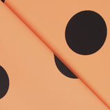 Crepe Polka Dots Schwarz 33mm Tangerine - Ribes y Casals