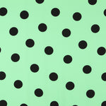 Crepe Polka Dots Schwarz 33mm Mint - Ribes y Casals