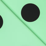 Crepe Polka Dots Schwarz 33mm Mint - Ribes y Casals
