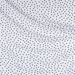 Krepp-Polka-Dots Schwarz 7mm Weiß - Ribes y Casals