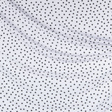 Krepp-Polka-Dots Schwarz 7mm Weiß - Ribes y Casals