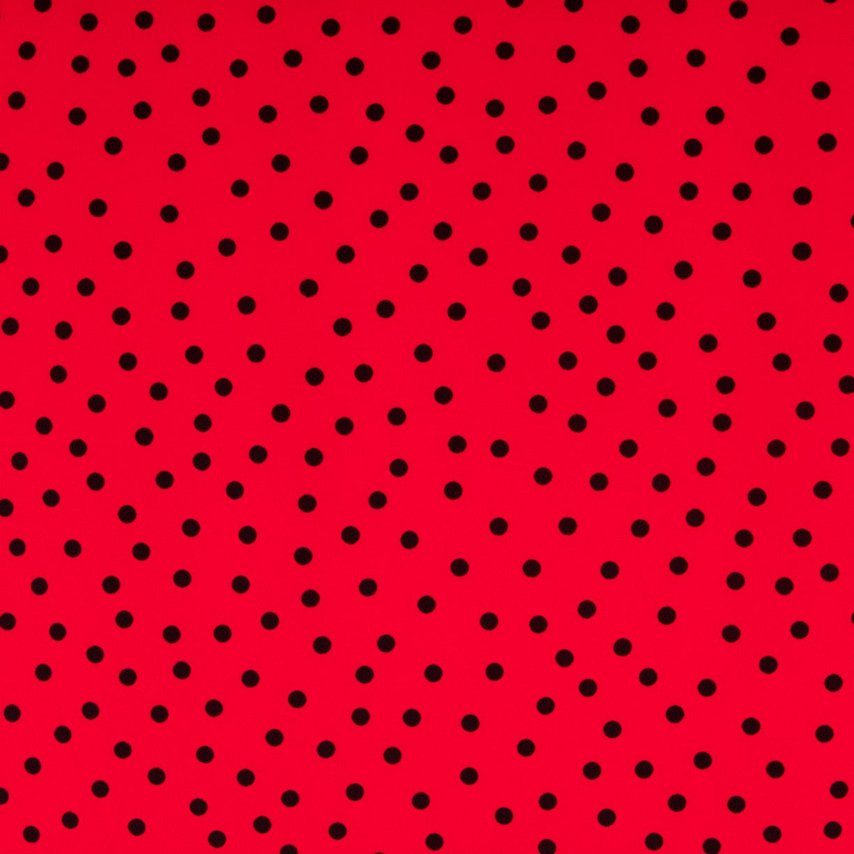 Krepp-Polka-Dots Schwarz 7mm Rot - Ribes y Casals