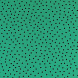 Krepp-Polka-Dots Schwarz 7mm Grün - Ribes y Casals