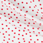 Retalkrepp Retal Polka Dots Rot 7mm Weiß 160 x 150 cm - Ribes y Casals