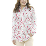 Retalkrepp Retal Polka Dots Rot 7mm Weiß 160 x 150 cm - Ribes y Casals