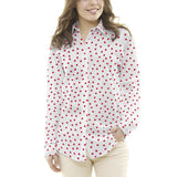Retalkrepp Retal Polka Dots Rot 7mm Weiß 160 x 150 cm - Ribes y Casals
