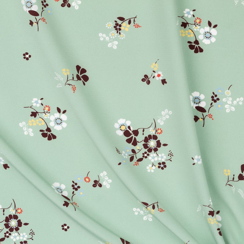 Krepp Marrocain Bouquet Wasser - Ribes y Casals