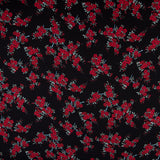 Krepp Marrocain Bouquet Schwarz - Ribes y Casals