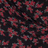 Krepp Marrocain Bouquet Schwarz - Ribes y Casals