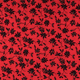Krepp Marrocain Floral Rot - Ribes y Casals