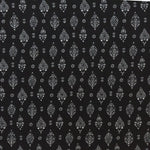 Krepp Marrokain Geometrisch Schwarz - Ribes y Casals