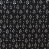 Krepp Marrokain Geometrisch Schwarz - Ribes y Casals