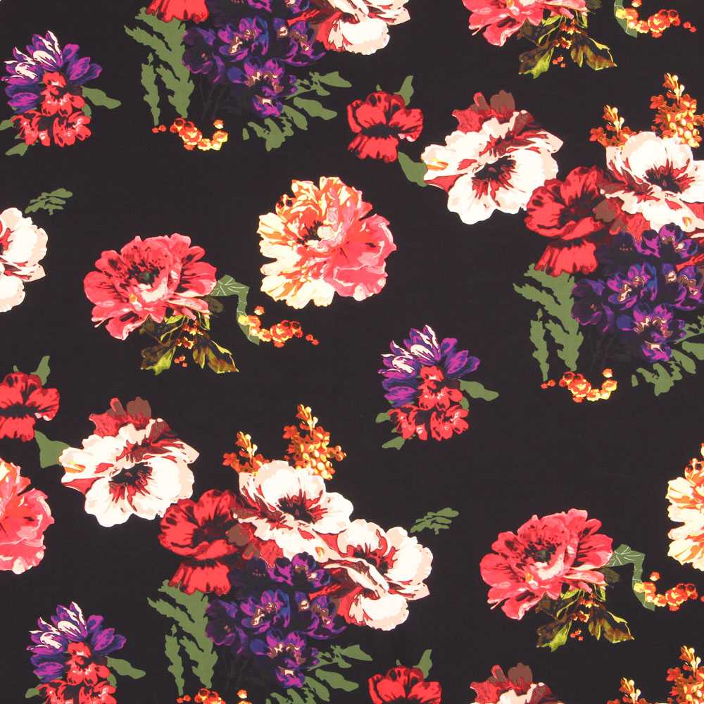 Crepe Maxi Schwarz Blume - Ribes y Casals