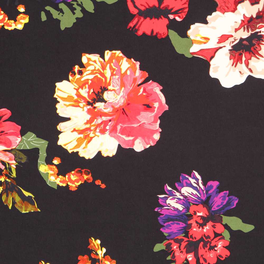 Crepe Maxi Schwarz Blume - Ribes y Casals