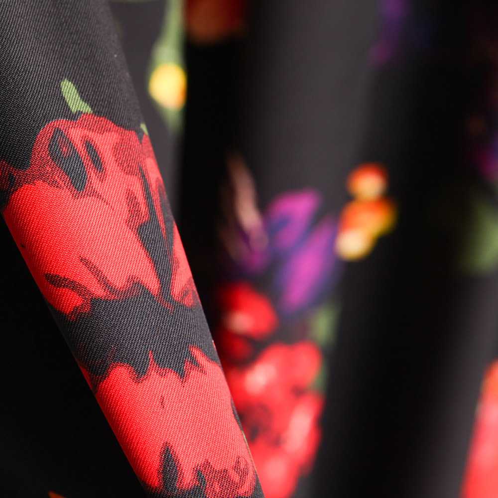 Crepe Maxi Schwarz Blume - Ribes y Casals