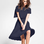 Crepe Moda Blau Abend - Ribes y Casals