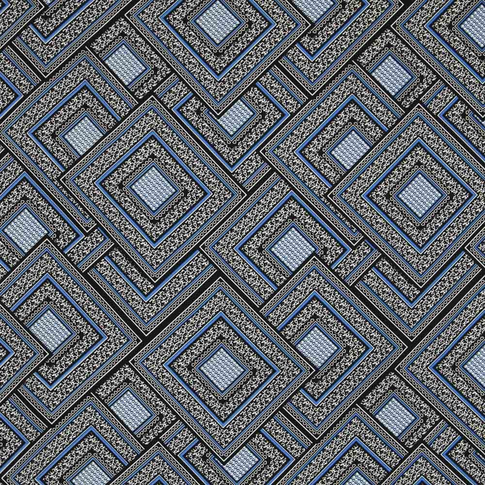 Krepp Mosaik Liebe Blau - Ribes y Casals