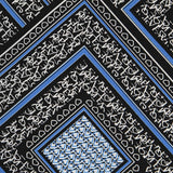 Krepp Mosaik Liebe Blau - Ribes y Casals