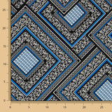 Krepp Mosaik Liebe Blau - Ribes y Casals