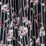 Krepp-Streifen Blumen Blau - Ribes y Casals