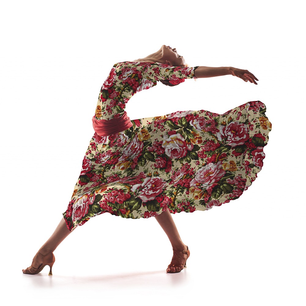 Krepp Rosales Beige - Ribes y Casals