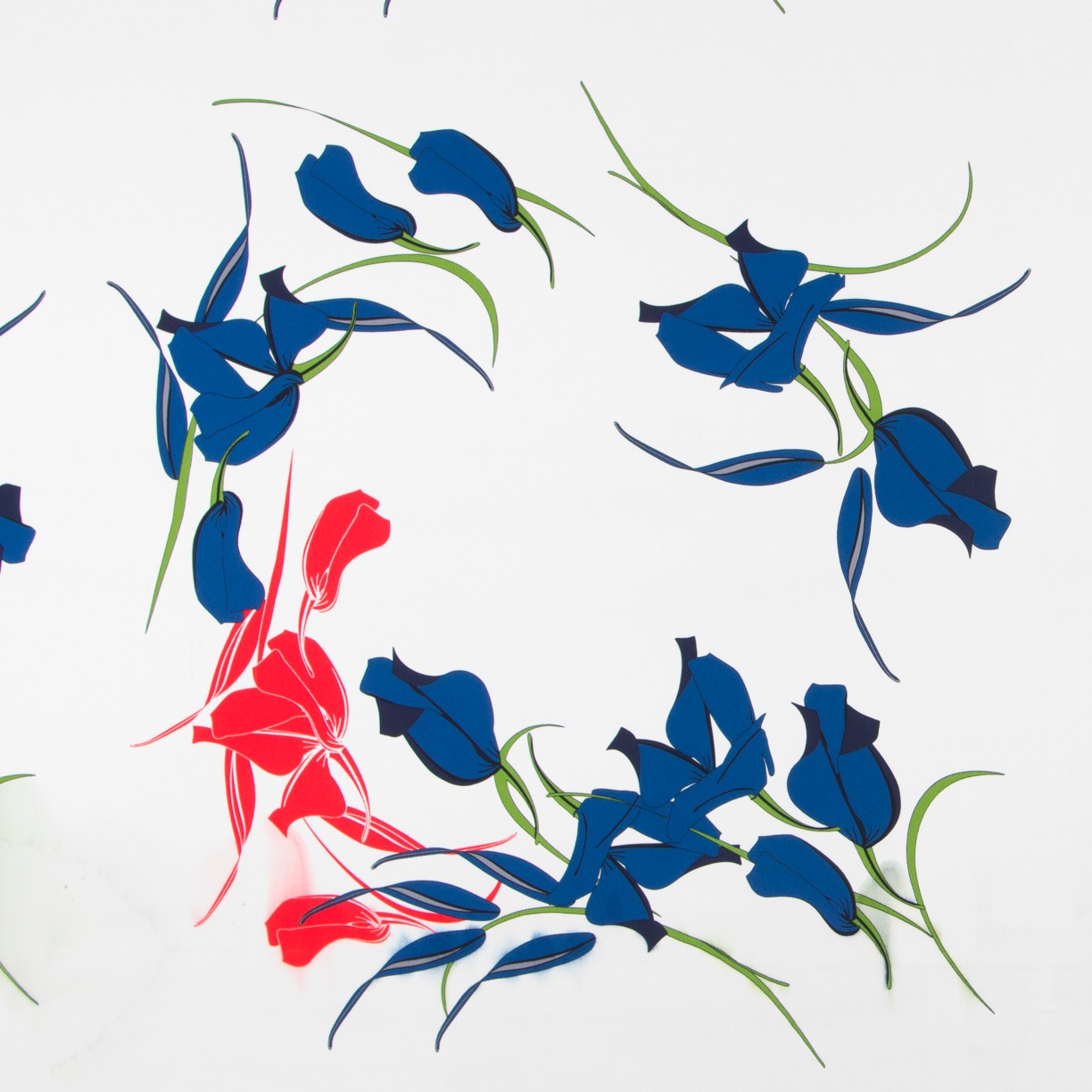 Krepp-Rosen Blau-Rot - Ribes y Casals