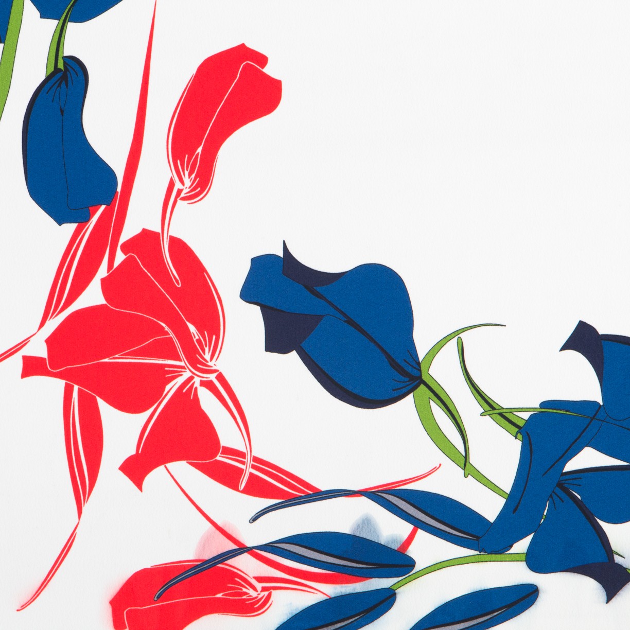 Krepp-Rosen Blau-Rot - Ribes y Casals
