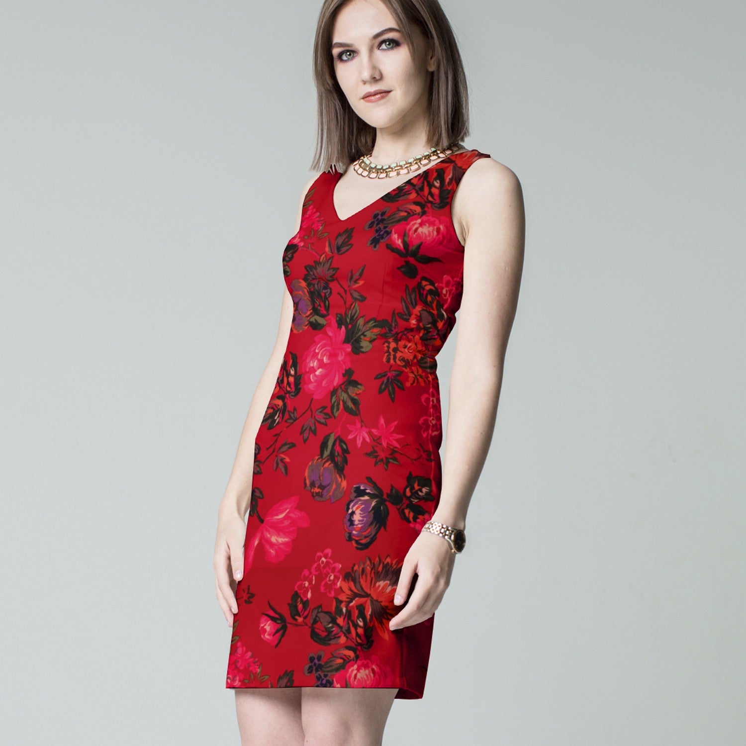 Kreppsatin Andalusien Rot - Ribes y Casals