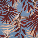 Kreppsatin Vögel Hellblau - Ribes y Casals