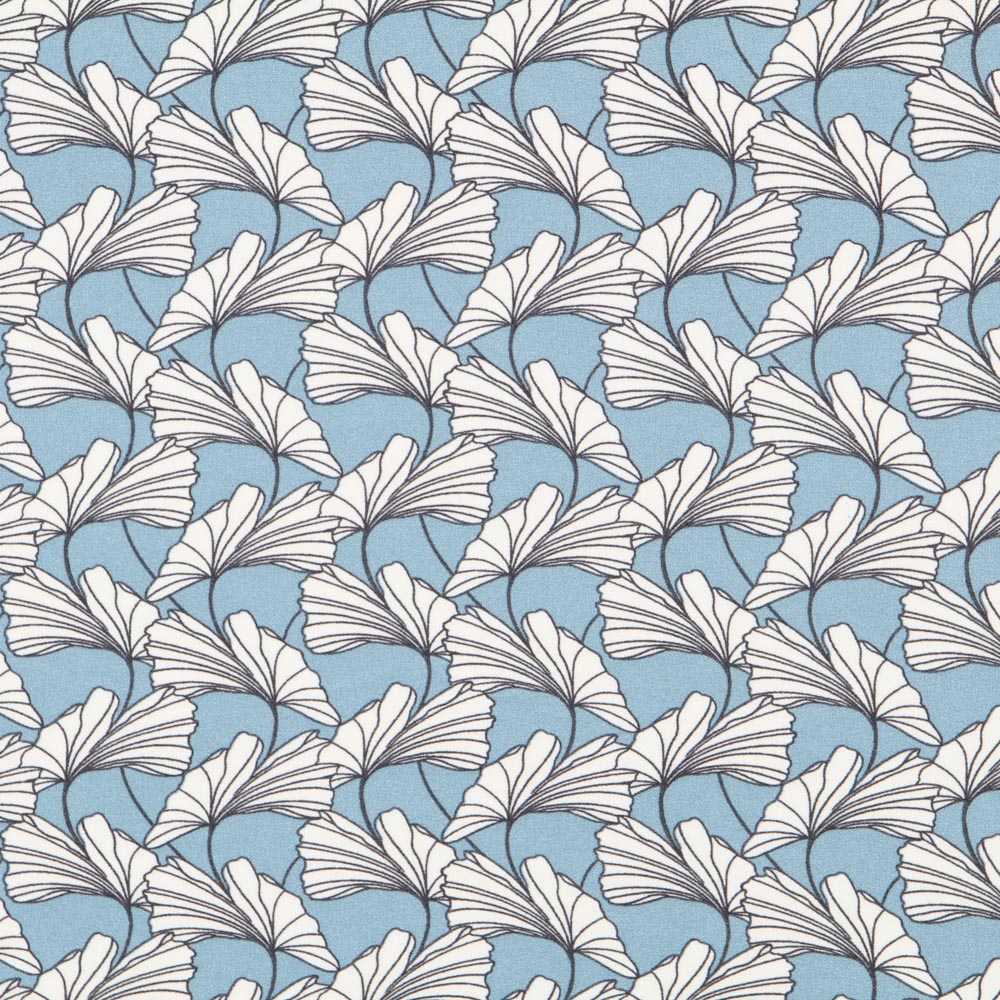 Krepp Stretch Tropisch Blau - Ribes y Casals