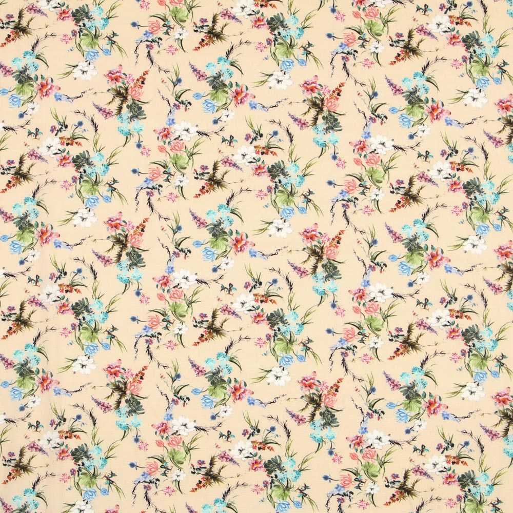 Tropisches Beige Krepp - Ribes y Casals