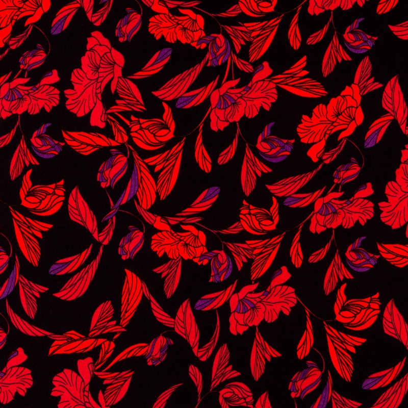 Krepp Viskose Amsterdam Rot - Ribes y Casals