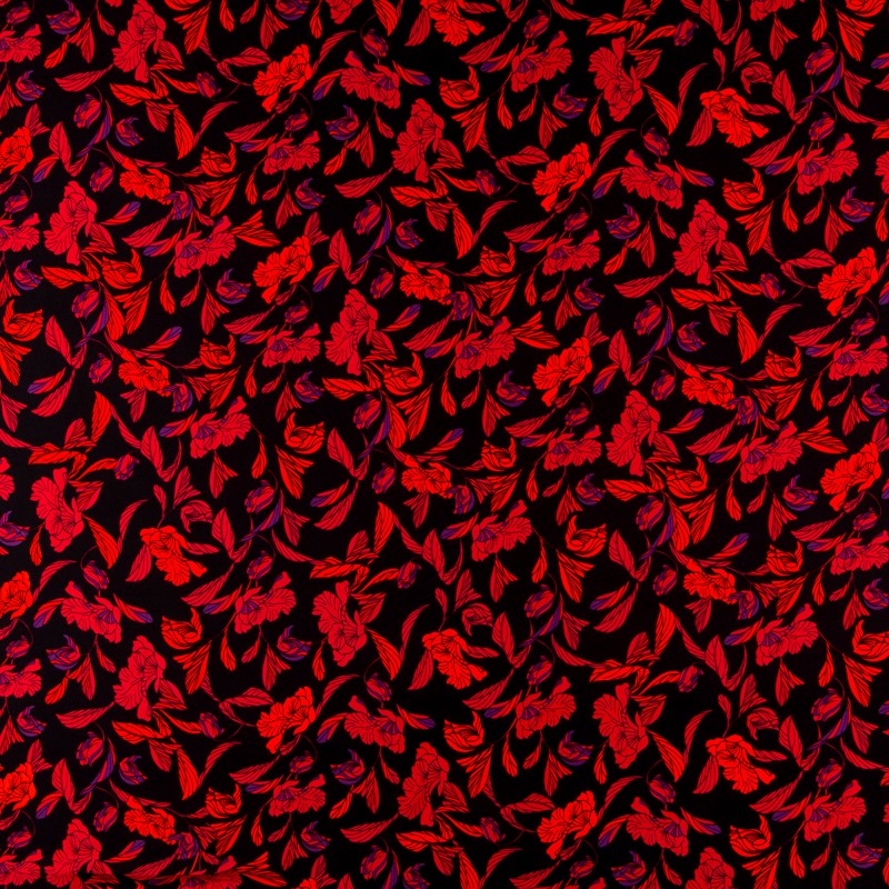 Krepp Viskose Amsterdam Rot - Ribes y Casals