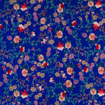 Waldblauer Viskose-Krepp - Ribes y Casals