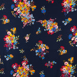 Krepp Viskose Bouquet Marine - Ribes y Casals